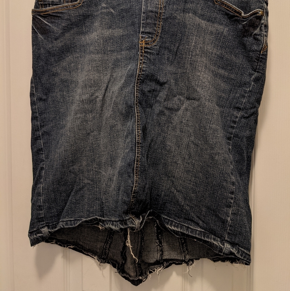 Maternity jean skirt